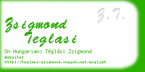 zsigmond teglasi business card