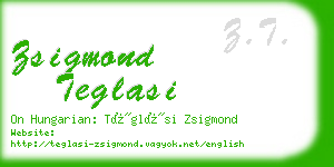 zsigmond teglasi business card
